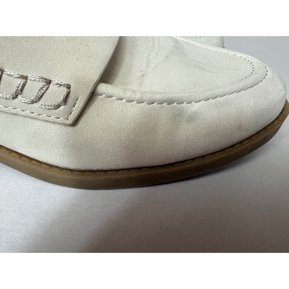 Cushionaire Womens Memory Foam Mule Loafers Cream Faux Suede‎ Size 7W - Picture 5 of 10
